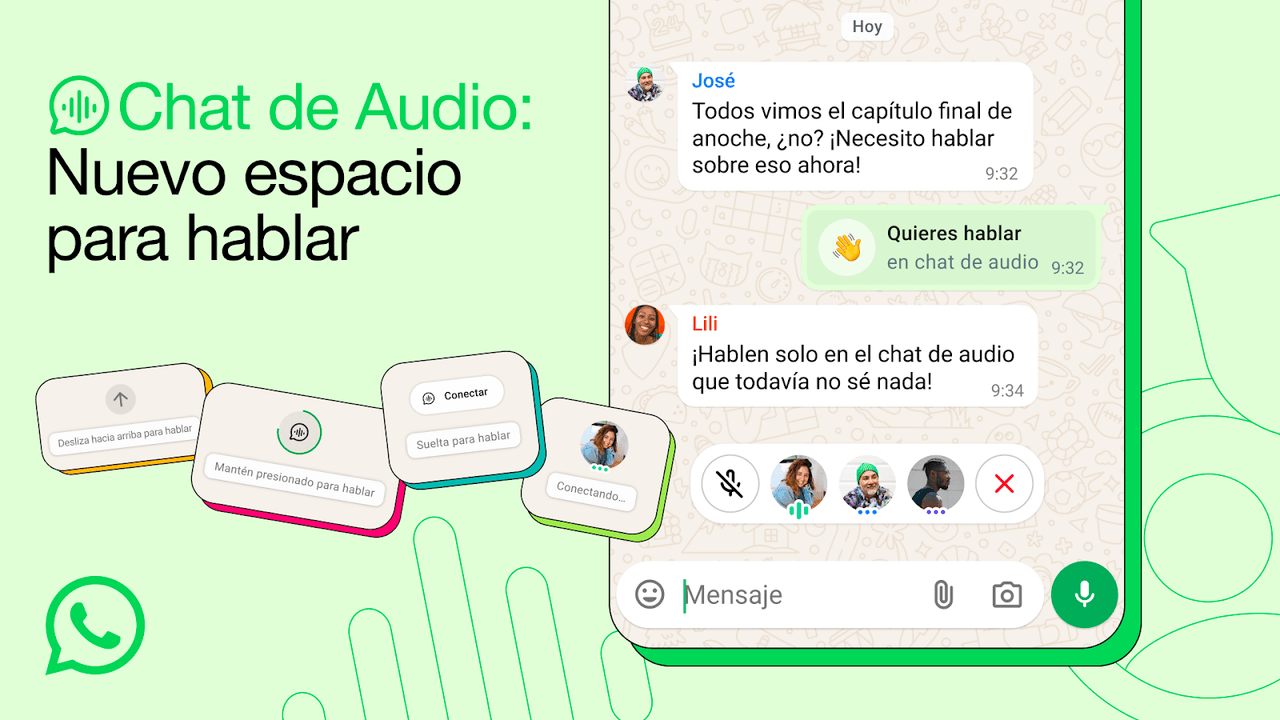 Mark Zuckerberg anuncia el lanzamiento global de los chats de audio en grupos de WhatsApp