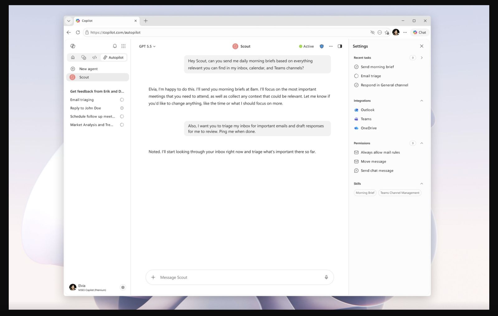 Este es Microsoft Scout, tu compañero de trabajo IA que automatizará tareas de oficina